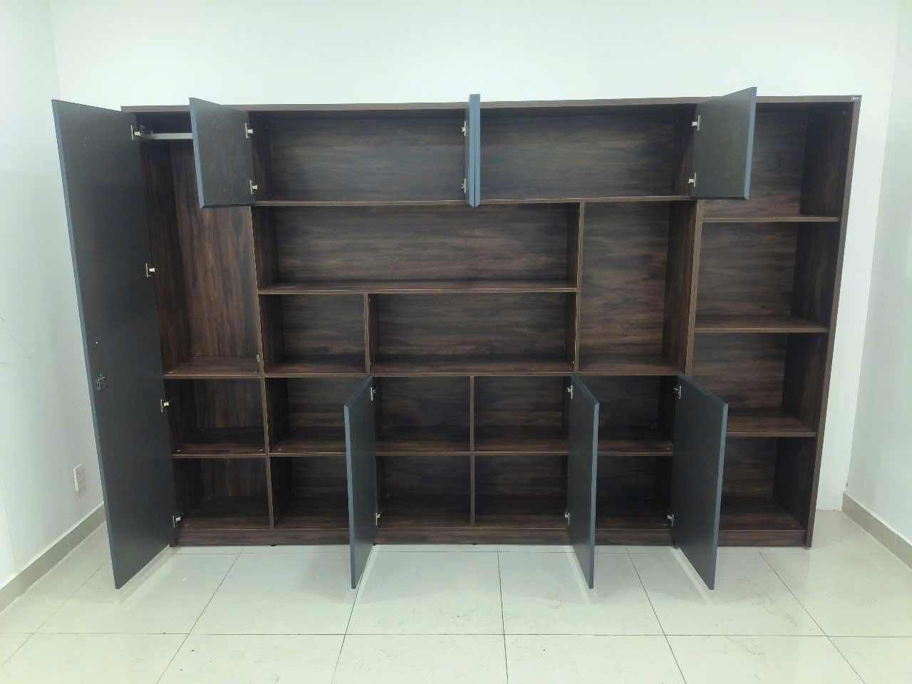 Hệ tủ nhiều ngăn kệ kích thước 3000x400x2000