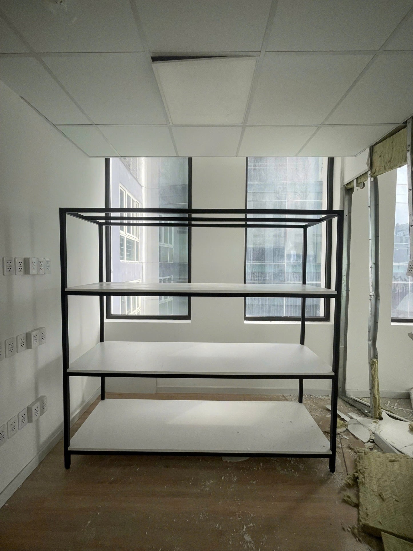 Kệ sắt 4 tầng mâm ván kích thước 2000x600x1910