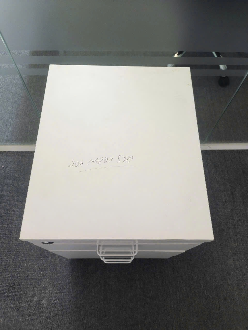 Hộc tủ di động màu trắng 3 ngăn kéo 400x480x590